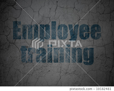 Education concept: Employee Training on grunge wall background 10182481