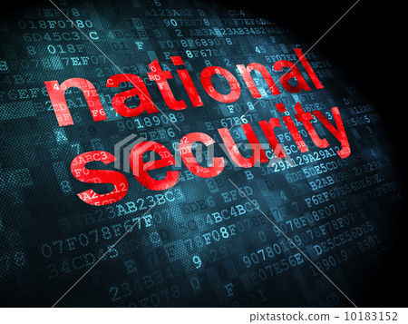 Privacy concept: National Security on digital background 10183152