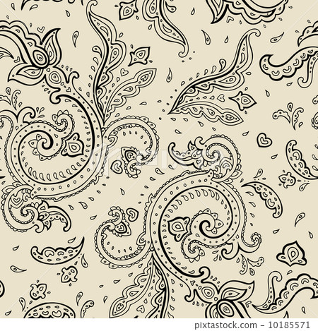 Seamless Paisley background. 10185571