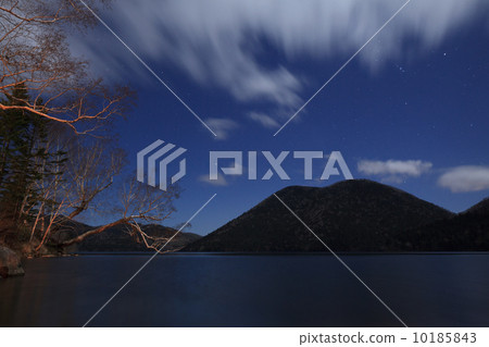 Lake Tibetsu at night 10185843