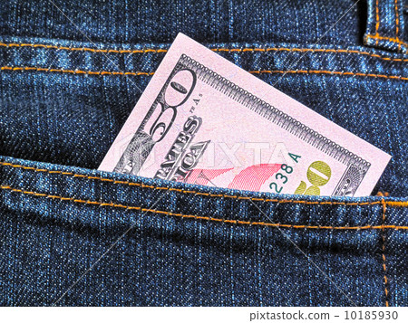 Fifty dollars in jeans pocket Fifty dollars in jeans pocket 10185930