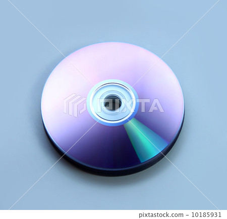 Closeup stack of few compact discs Closeup stack of few compact discs 10185931