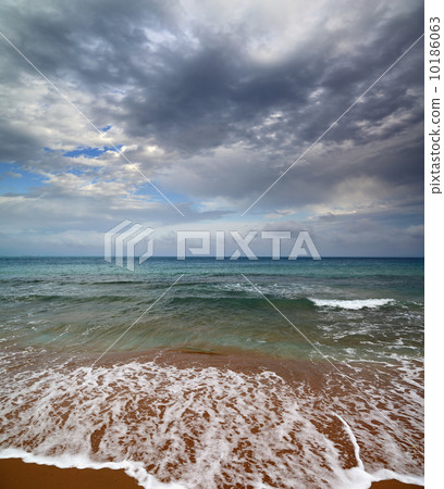 sea landscape with moody sky sea landscape with moody sky 10186063