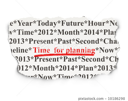 Timeline concept: Time for Planning on Paper background 10186298