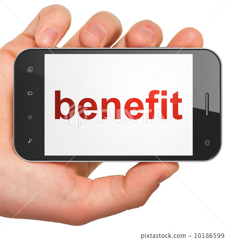 Business concept: Benefit on smartphone Business concept: Benefit on smartphone 10186599
