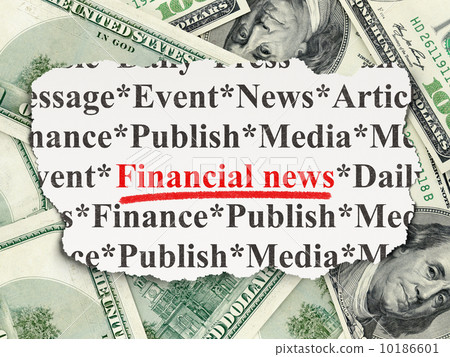 Financial News on Money background Financial News on Money background 10186601