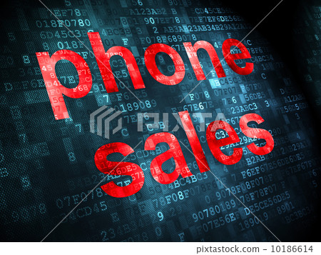 Marketing concept: Phone Sales on digital background Marketing concept: Phone Sales on digital background 10186614