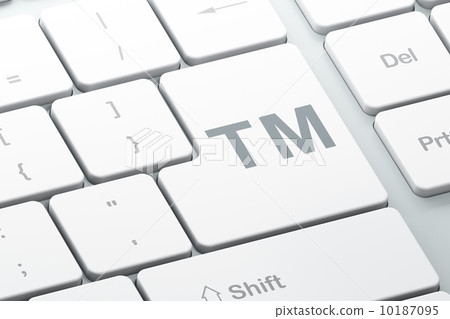 Law concept: Trademark on computer keyboard background 10187095