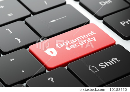 Safety concept: Shield With Keyhole and Document Security Safety concept: Shield With Keyhole and Document Security 10188550