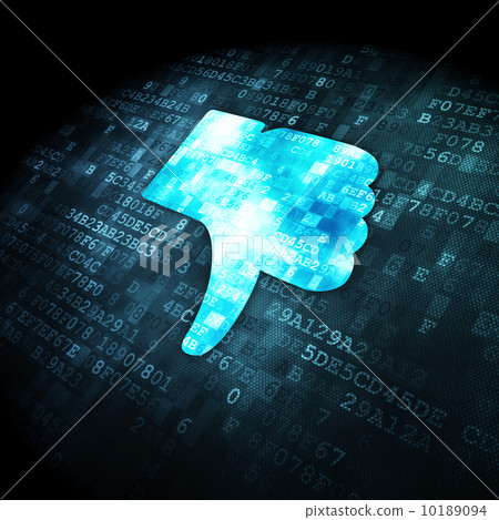 Social network concept: Unlike on digital background 10189094