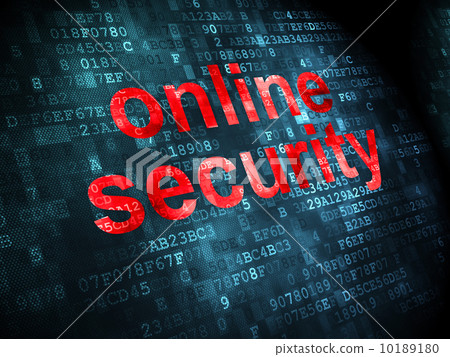 Security concept: Online Security on digital background Security concept: Online Security on digital background 10189180