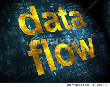 Information concept: Data Flow on digital background 10189284