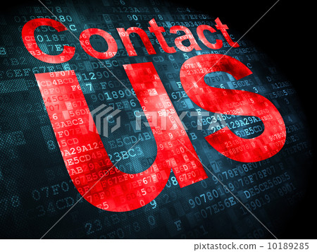 Advertising concept: Contact Us on digital background Advertising concept: Contact Us on digital background 10189285