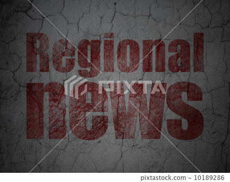News concept: Regional News on grunge wall background 10189286