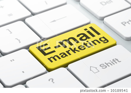 Marketing concept: E-mail Marketing on computer keyboard 10189541