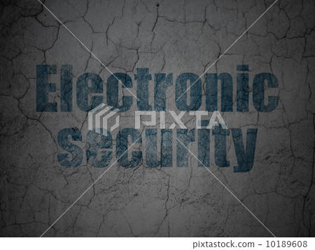 Protection concept: Electronic Security on grunge background 10189608