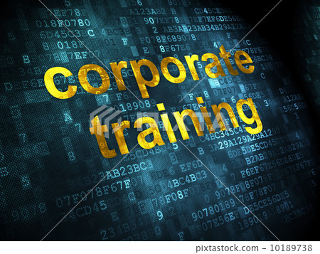 Education concept: Corporate Training on digital background 10189738