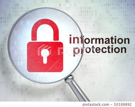 Protection concept: Closed Padlock and Information Protection 10189892