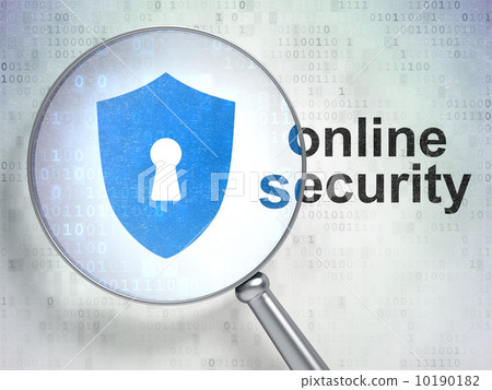 Protection concept: Shield With Keyhole and Online Security Protection concept: Shield With Keyhole and Online Security 10190182