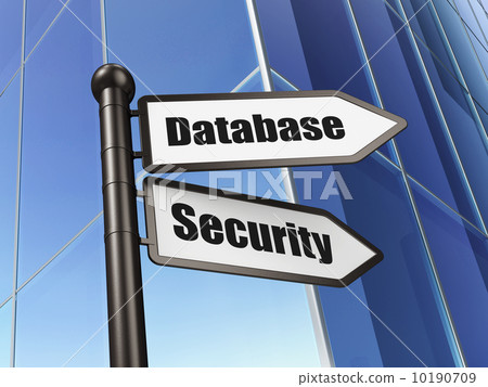 Privacy concept: Database Security on Building... - Stock Illustration ...