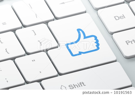 Social network concept: Like on computer keyboard background Social network concept: Like on computer keyboard background 10191563