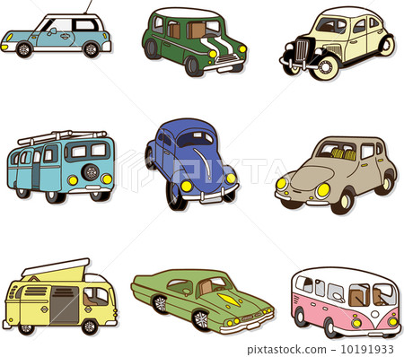 cartoon car icon 10191933