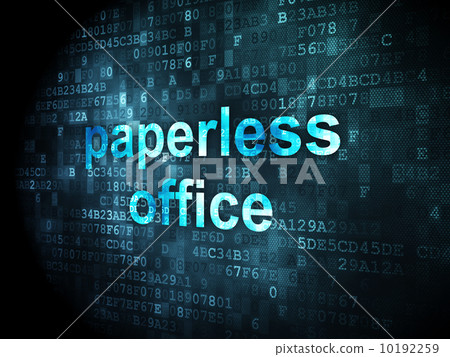 Finance concept: Paperless Office on digital background Finance concept: Paperless Office on digital background 10192259