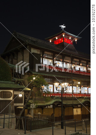 Dogo Onsen main building night view 10192278