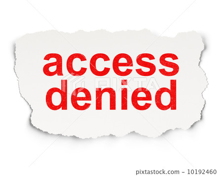 Protection concept: Access Denied on Paper background 10192460