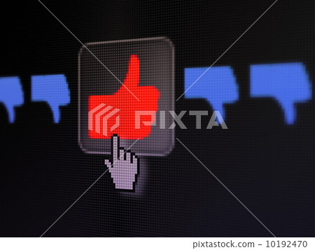Social network concept: Like, Unlike on digital computer screen 10192470