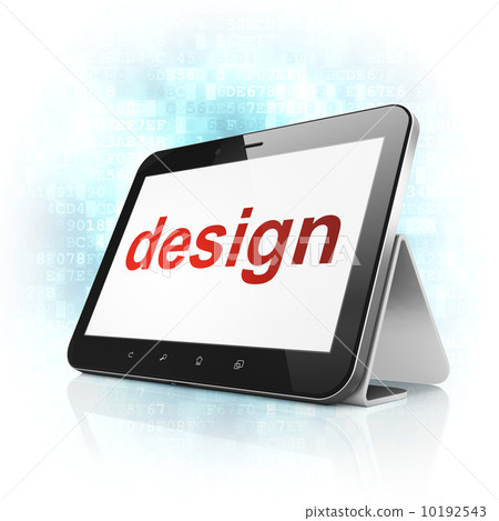 Marketing concept: Design on tablet pc computer Marketing concept: Design on tablet pc computer 10192543