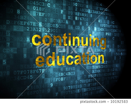 Education concept: Continuing Education on digital background 10192583