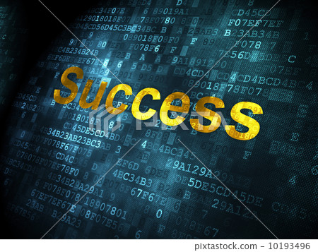 Finance concept: Success on digital background 10193496