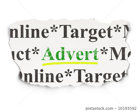 Advertising concept: Advert on Paper background Advertising concept: Advert on Paper background 10193592