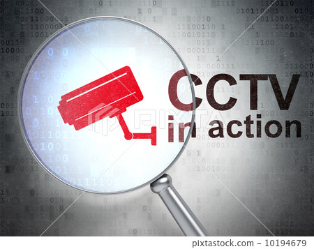 Protection concept: Cctv Camera and CCTV In action with optical Protection concept: Cctv Camera and CCTV In action with optical 10194679