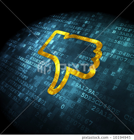 Social media concept: Unlike on digital background 10194945