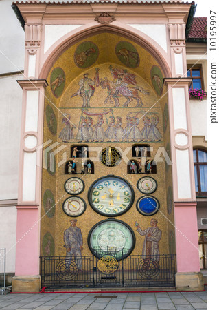 Astronomical clock in Olomouc, Czech Republic. Astronomical clock in Olomouc, Czech Republic. 10195997