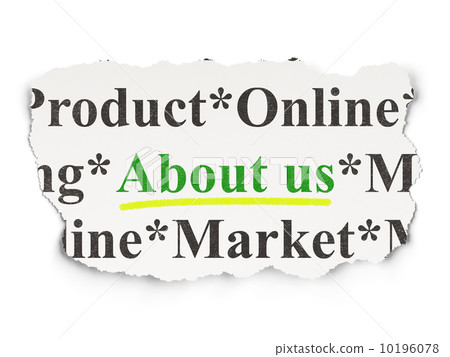 Advertising concept: About Us on Paper background 10196078