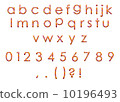 Lowercase alphabet 10196493
