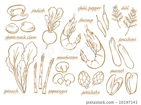 食品蔬菜和海鮮 10197141