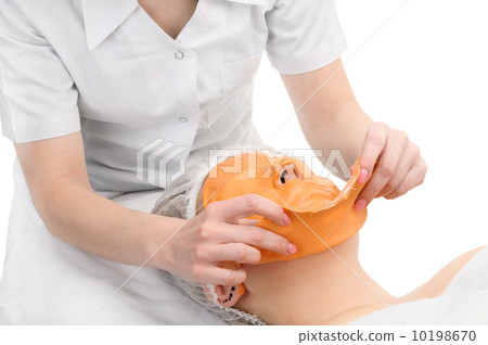 Removing alginate peel-off facial mask 10198670