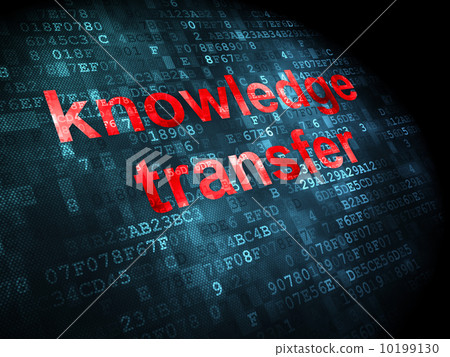 Education concept: Knowledge Transfer on digital background 10199130