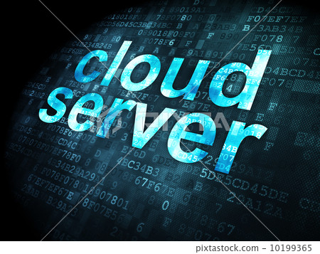Cloud technology concept: Cloud Server on digital background Cloud technology concept: Cloud Server on digital background 10199365