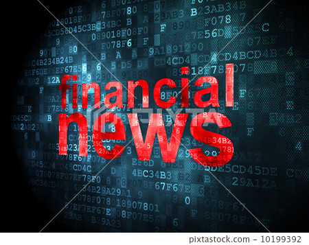 News concept: Financial News on digital background 10199392