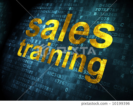 Advertising concept: Sales Training on digital background 10199396