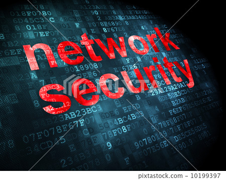 Privacy concept: Network Security on digital background 10199397