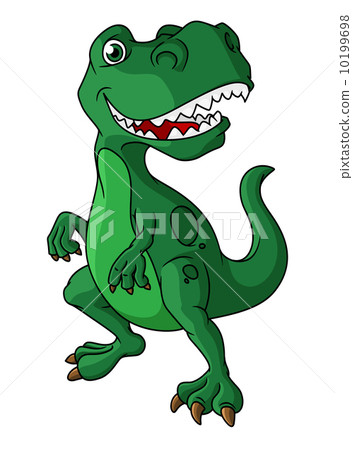 Green cartoon dinosaur 10199698