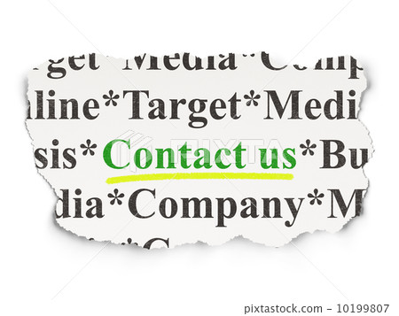 Marketing concept: Contact Us on Paper background Marketing concept: Contact Us on Paper background 10199807