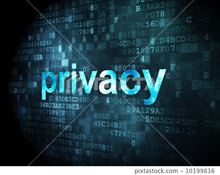 Security concept: Privacy on digital background 10199816