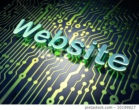 SEO web development concept: Website on circuit board background SEO web development concept: Website on circuit board background 10199827